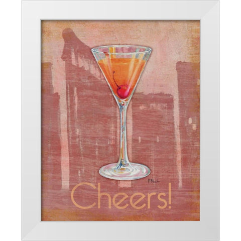 Big City Cocktail II White Modern Wood Framed Art Print by Brent, Paul