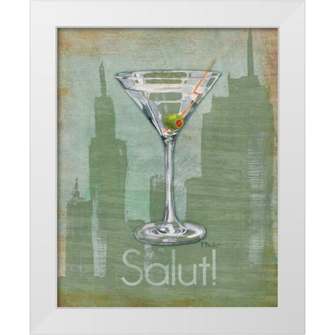 Big City Cocktail III White Modern Wood Framed Art Print by Brent, Paul