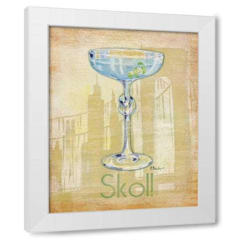 Big City Cocktail IV White Modern Wood Framed Art Print by Brent, Paul
