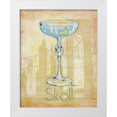 Big City Cocktail IV White Modern Wood Framed Art Print by Brent, Paul