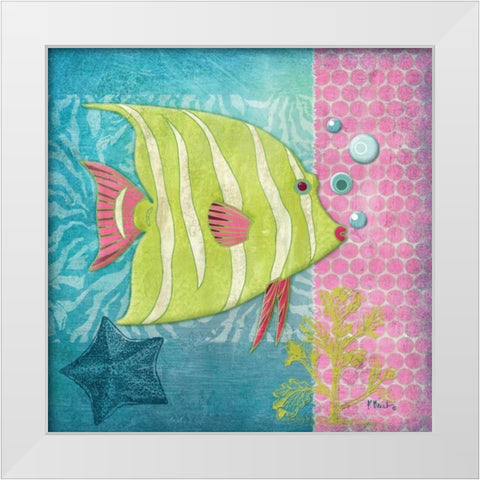 Fantasy Reef II White Modern Wood Framed Art Print by Brent, Paul