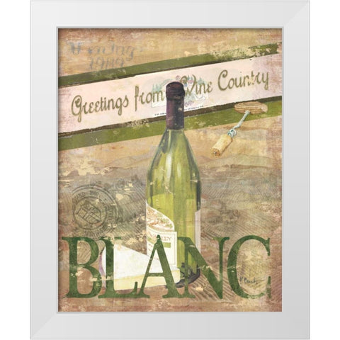 Chateau Chardonnay White Modern Wood Framed Art Print by Brent, Paul