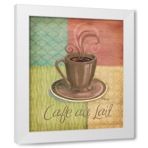 Quattro Coffee II White Modern Wood Framed Art Print by Brent, Paul