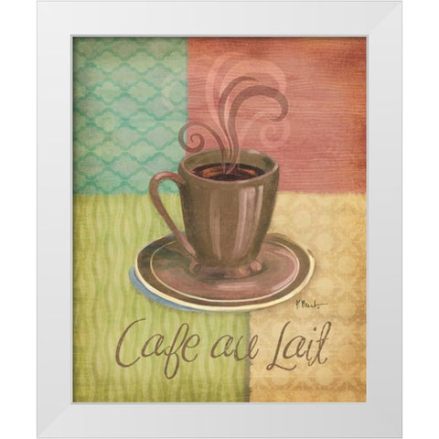 Quattro Coffee II White Modern Wood Framed Art Print by Brent, Paul