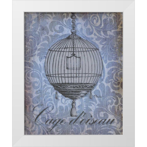 Parisian Market I White Modern Wood Framed Art Print by Brent, Paul