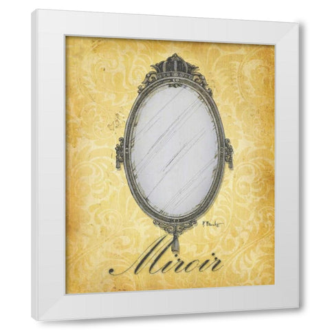 Parisian Market III White Modern Wood Framed Art Print by Brent, Paul