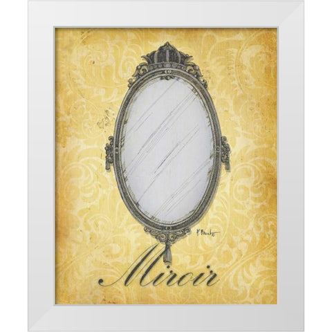 Parisian Market III White Modern Wood Framed Art Print by Brent, Paul