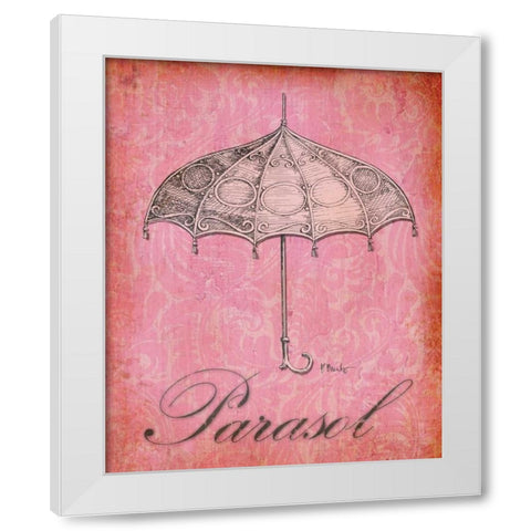 Parisian Market IV White Modern Wood Framed Art Print by Brent, Paul
