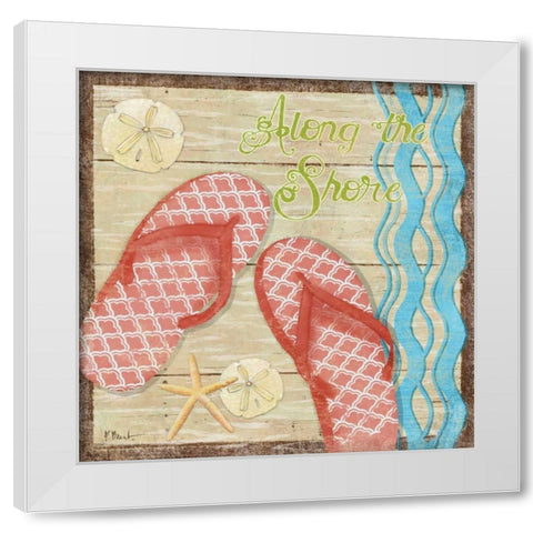 Hit the Beach II White Modern Wood Framed Art Print by Brent, Paul