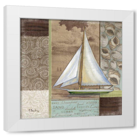 Santa Rosa Boat I White Modern Wood Framed Art Print by Brent, Paul