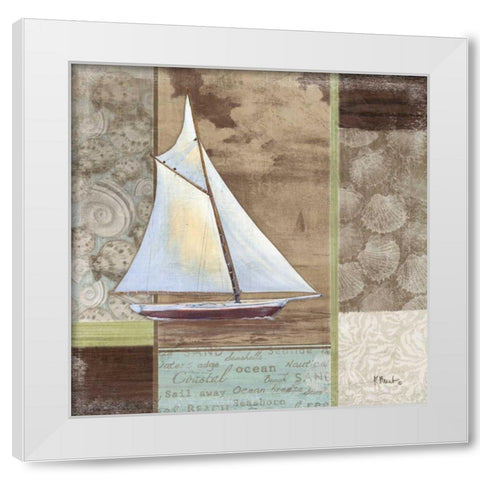 Santa Rosa Boat II White Modern Wood Framed Art Print by Brent, Paul