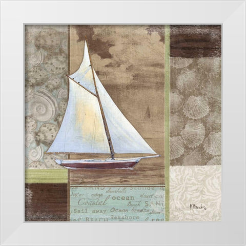 Santa Rosa Boat II White Modern Wood Framed Art Print by Brent, Paul