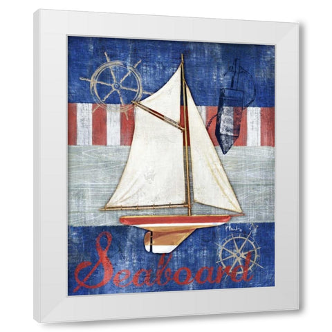 Maritime Boat II White Modern Wood Framed Art Print by Brent, Paul