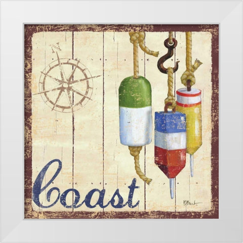 Bridgeport II White Modern Wood Framed Art Print by Brent, Paul