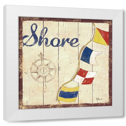 Bridgeport IV White Modern Wood Framed Art Print by Brent, Paul