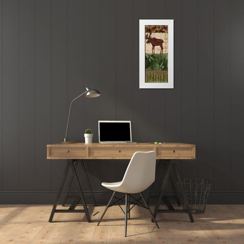 Nature Trail III White Modern Wood Framed Art Print by Brent, Paul