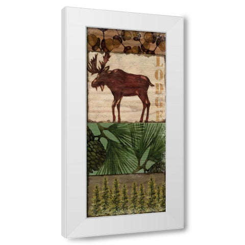 Nature Trail III White Modern Wood Framed Art Print by Brent, Paul