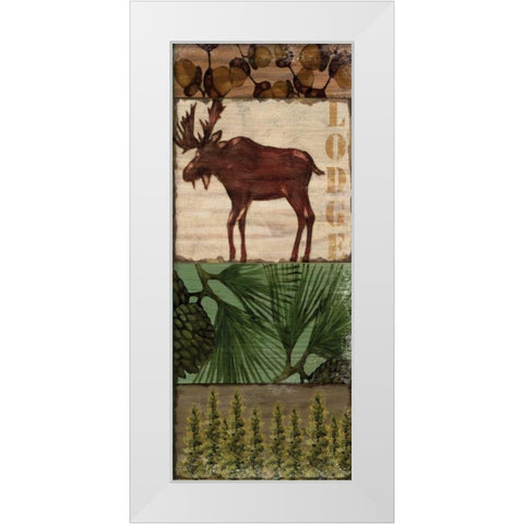 Nature Trail III White Modern Wood Framed Art Print by Brent, Paul