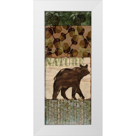 Nature Trail IV White Modern Wood Framed Art Print by Brent, Paul