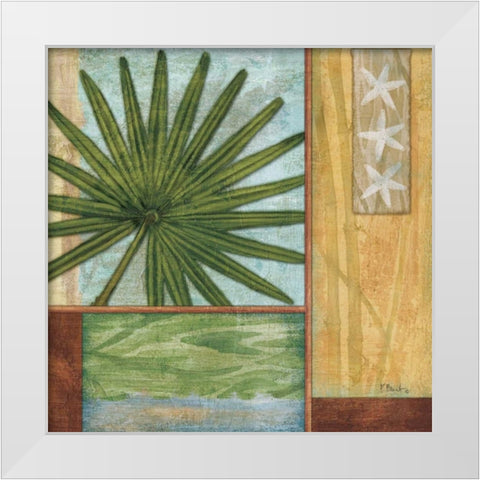 La Palma III White Modern Wood Framed Art Print by Brent, Paul