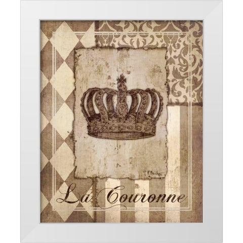 Provencial Collage II White Modern Wood Framed Art Print by Brent, Paul