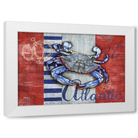 Maritime Crab White Modern Wood Framed Art Print by Brent, Paul