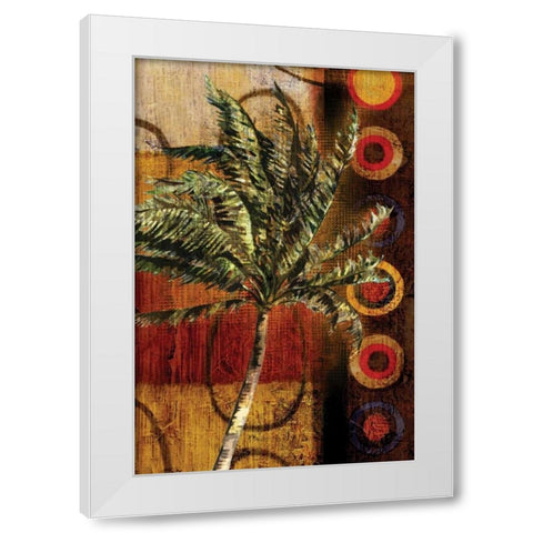 Modern Palm I White Modern Wood Framed Art Print by Brent, Paul