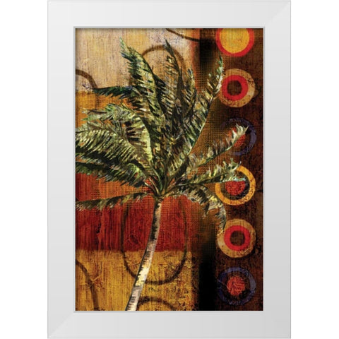 Modern Palm I White Modern Wood Framed Art Print by Brent, Paul