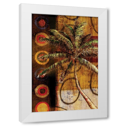 Modern Palm II White Modern Wood Framed Art Print by Brent, Paul