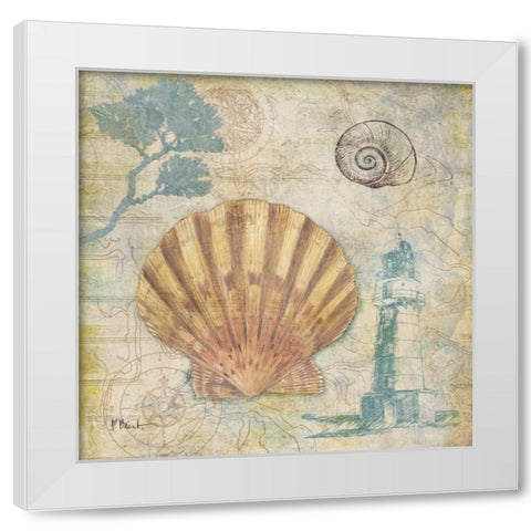 Discovery Shell II White Modern Wood Framed Art Print by Brent, Paul