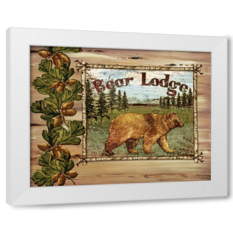 Forest Collage I White Modern Wood Framed Art Print by Brent, Paul