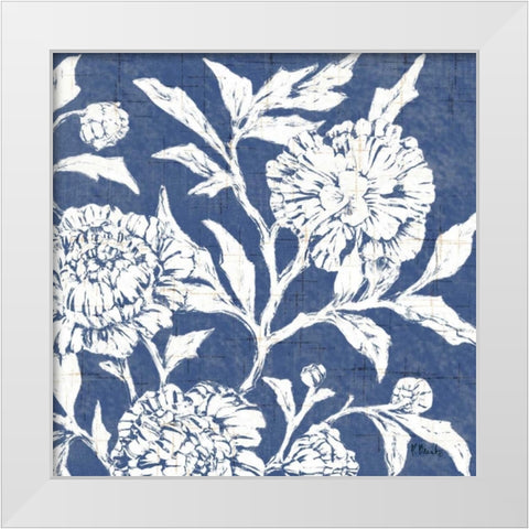 Jardin Floral II White Modern Wood Framed Art Print by Brent, Paul