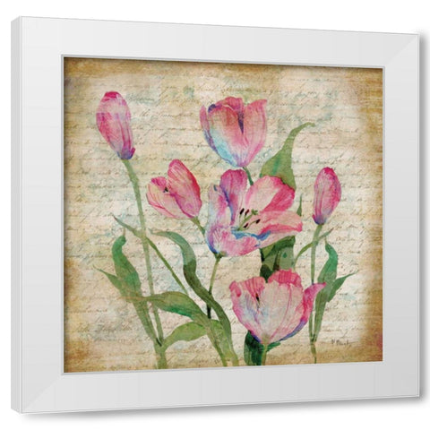 Poetic Garden II White Modern Wood Framed Art Print by Brent, Paul