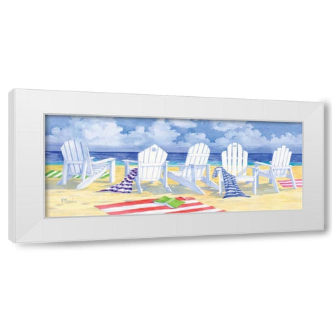 Front Row Seats White Modern Wood Framed Art Print by Brent, Paul
