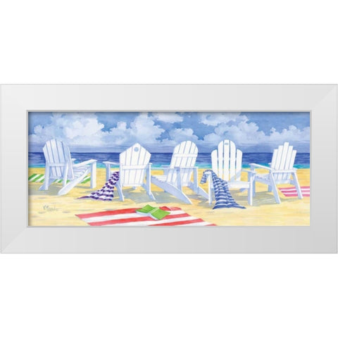 Front Row Seats White Modern Wood Framed Art Print by Brent, Paul