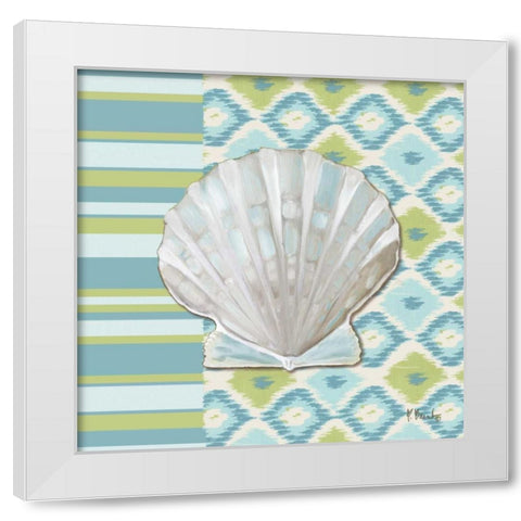 Watercolors I White Modern Wood Framed Art Print by Brent, Paul
