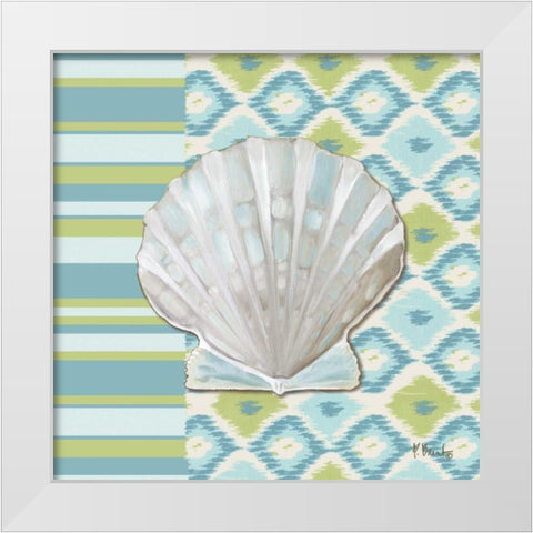Watercolors I White Modern Wood Framed Art Print by Brent, Paul
