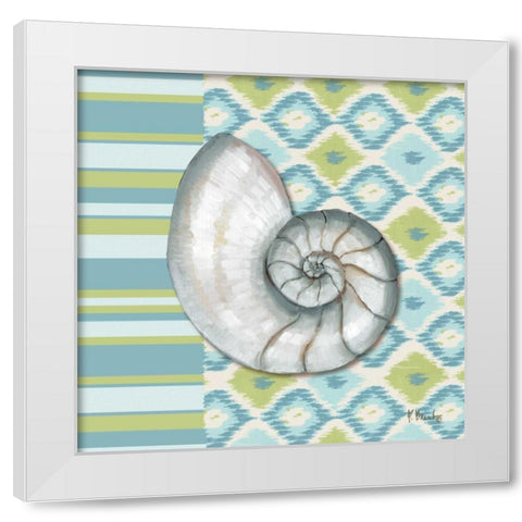 Watercolors III White Modern Wood Framed Art Print by Brent, Paul