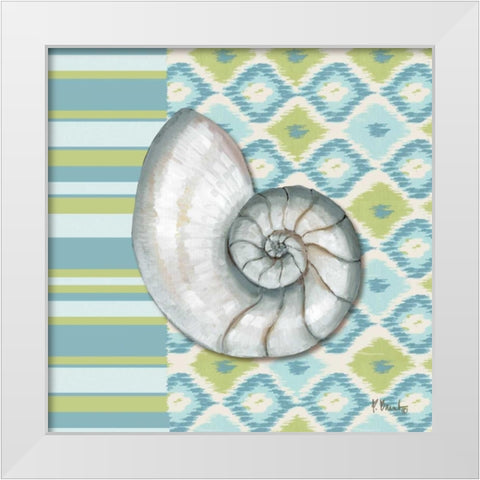 Watercolors III White Modern Wood Framed Art Print by Brent, Paul