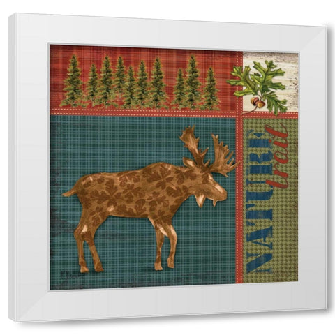 Camp Creek I White Modern Wood Framed Art Print by Brent, Paul