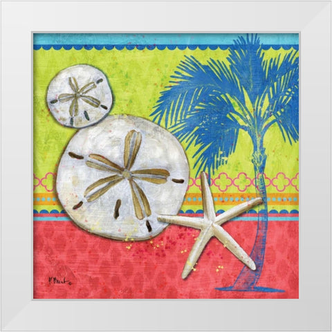 Pacific Shells II White Modern Wood Framed Art Print by Brent, Paul