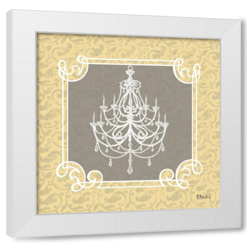 Tres Jolie II White Modern Wood Framed Art Print by Brent, Paul