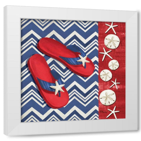 Americas Beach II White Modern Wood Framed Art Print by Brent, Paul