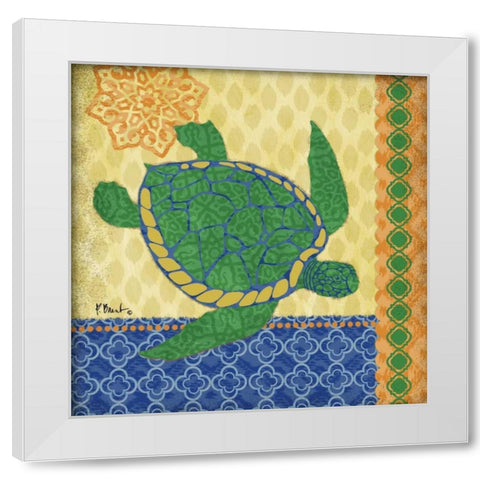 Sanctuary Bay I White Modern Wood Framed Art Print by Brent, Paul