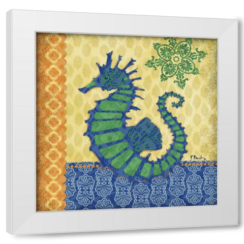 Sanctuary Bay III White Modern Wood Framed Art Print by Brent, Paul