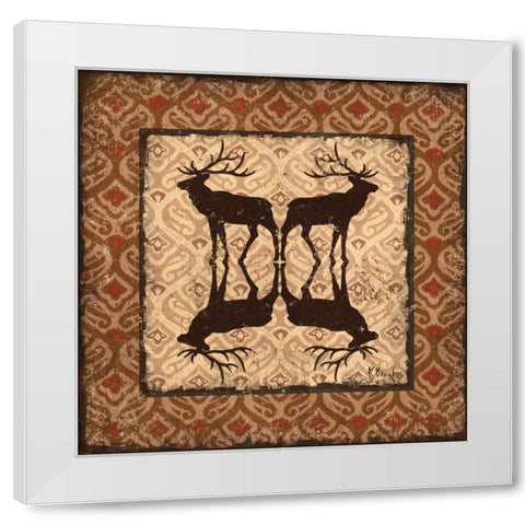 Modern Lodge Spice I White Modern Wood Framed Art Print by Brent, Paul
