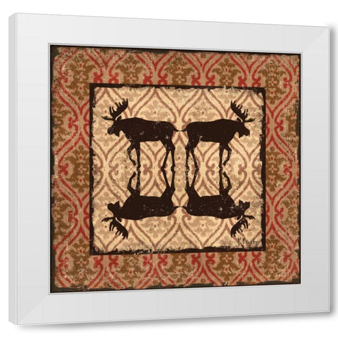 Modern Lodge Spice II White Modern Wood Framed Art Print by Brent, Paul