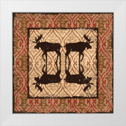 Modern Lodge Spice II White Modern Wood Framed Art Print by Brent, Paul