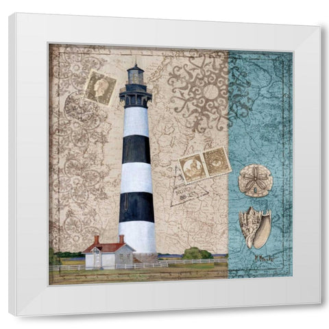 Harbor Point IV White Modern Wood Framed Art Print by Brent, Paul