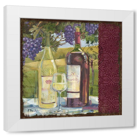 At the Vineyard II White Modern Wood Framed Art Print by Brent, Paul